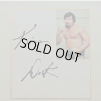 ★事務所移転企画【最大50％OFF】!!★キム・ドク選手【生写真付・直筆サイン色紙】E