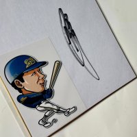 ★事務所移転企画【最大50％OFF】!!★やっぱ野球だな！松永浩美氏直筆サイン色紙