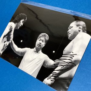 画像: ★事務所移転企画【最大50%OFF】!!★藤原喜明選手&船木誠勝【Wサイン入りポートレート】