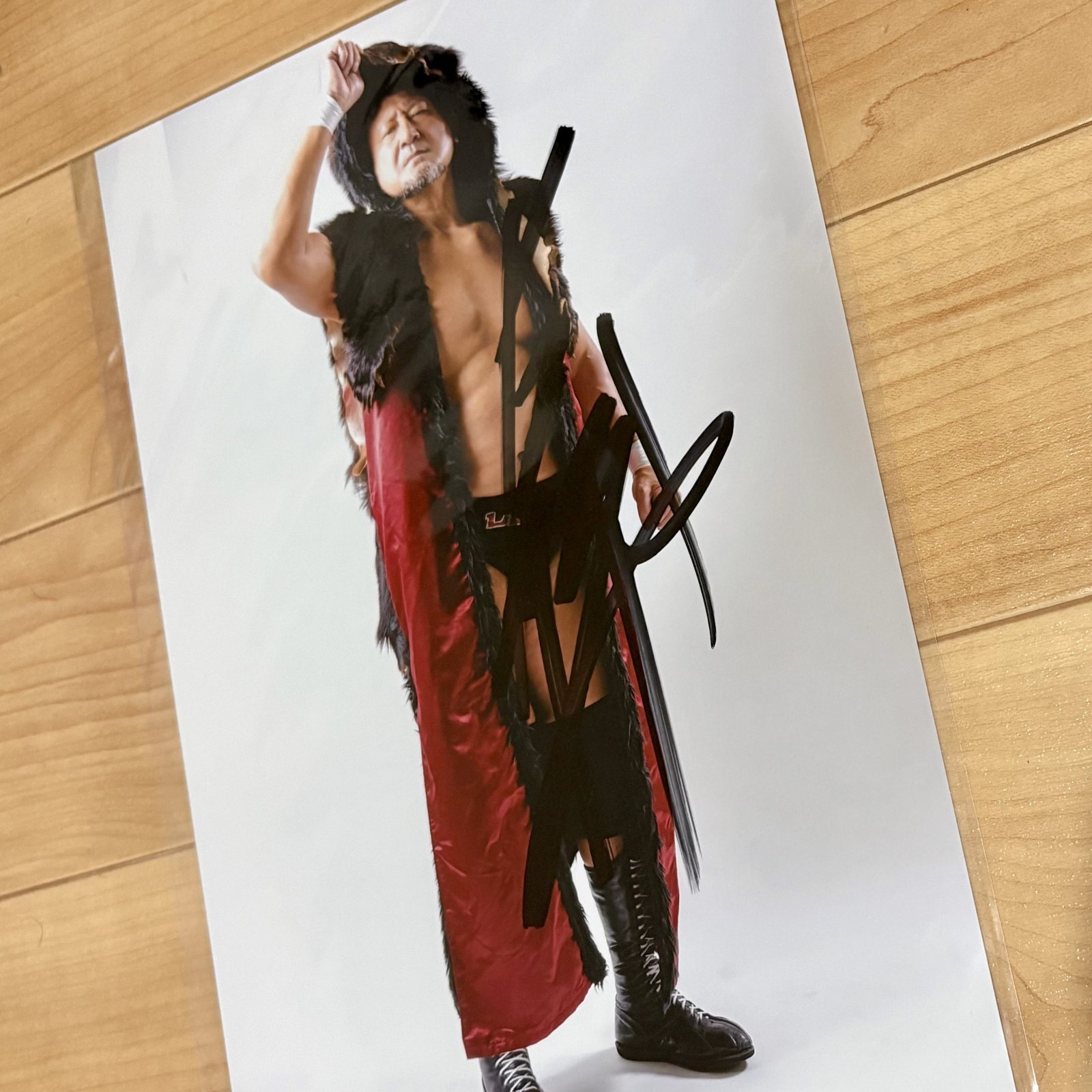 画像1: ★事務所移転企画【最大50％OFF】!!★大森隆男選手【直筆サイン入りポートレート】G (1)